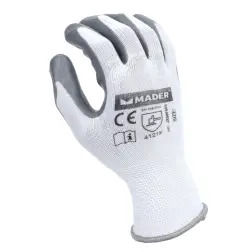 Luvas De Proteção Poliéster + Nitrilo S  Mader  MADER PROTEC - 1350200297