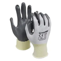 Luvas Proteção Poliéster + Nitrilo Xl  Mader  MADER HARDWARE - 1350200300