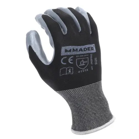 Luvas De Proteção Poliéster + Nitrilo Xl  Mad MADER HARDWARE - 1350200305