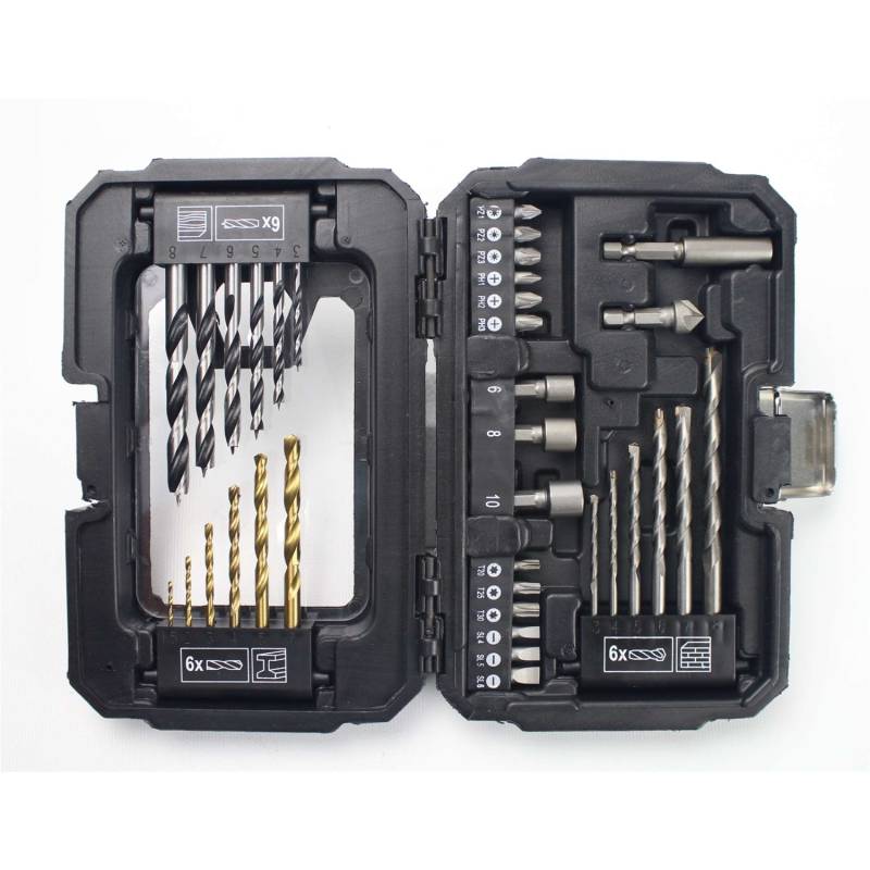Jogo De Brocas Mistas E Bits 35un  Mader   MADER POWER TOOLS