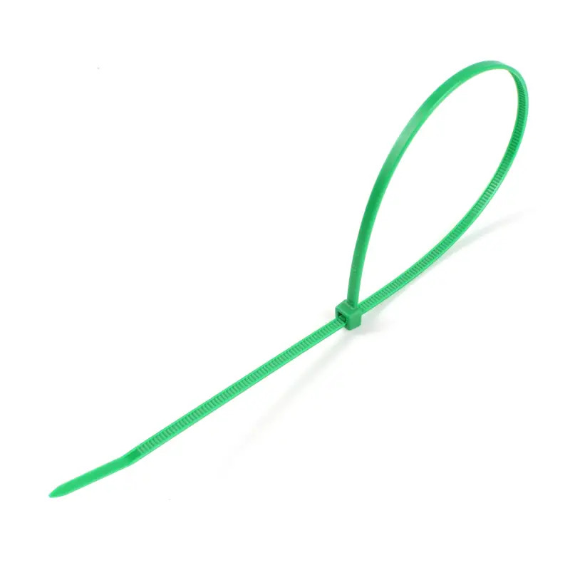 Abraçadeira Verde Plástica 3.6x300mm 200un  saurium