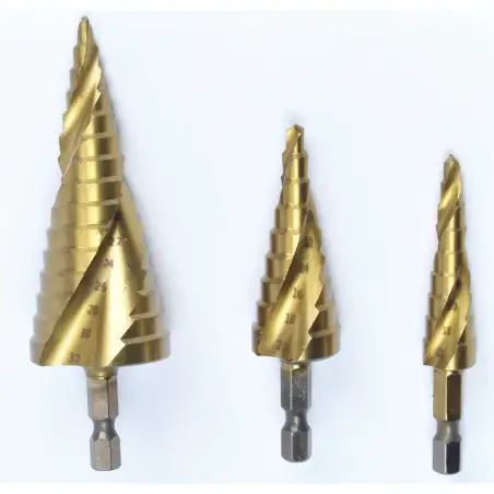 Broca Escalonada Titânio Para Metais 3un   MADER POWER TOOLS - 1230280054