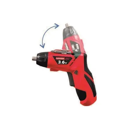 Aparafusadora A Bateria 3.6v 14 Bits  Made MADER POWER TOOLS - 1220040084