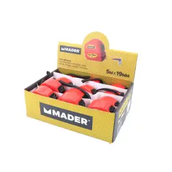 Fita Métrica 19mm X 5m Expositor 12 Un Mad MADER HAND TOOLS - 1250700066