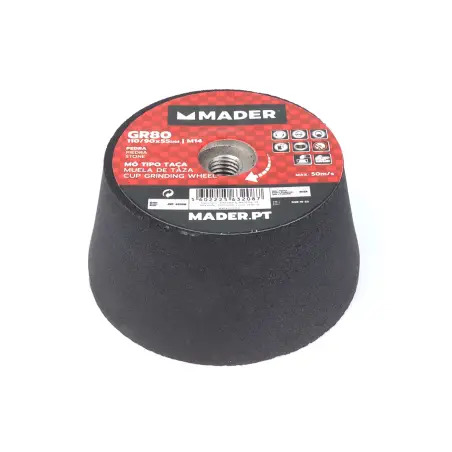 Mó Esmeril Taça Gr80 110 Mm Para Rebarbado MADER POWER TOOLS - 1230620023