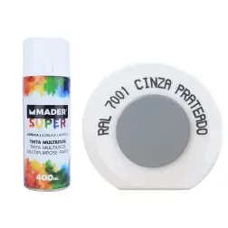 Tinta Spray Acrílico Ref. 7001 Cinza Prateado Mader Home - 1370110194