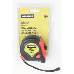 Fita Métrica 5mx19mm 3 Travões  Mader  Hand MADER HAND TOOLS - 1250700057