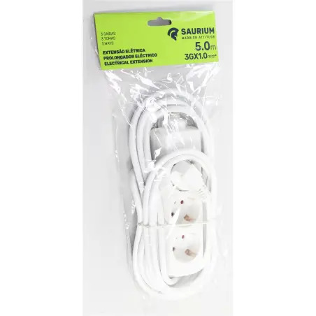 Extensão Eléctrica 5mx1mm  Saurium SAURIUM - 1330060099