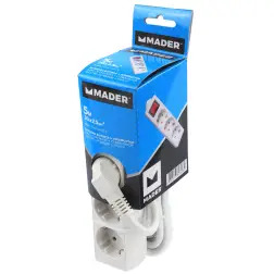 Extensão Elétrica Com Interruptor 3 Tomadas MADER HOME TOOLS - 1330060102