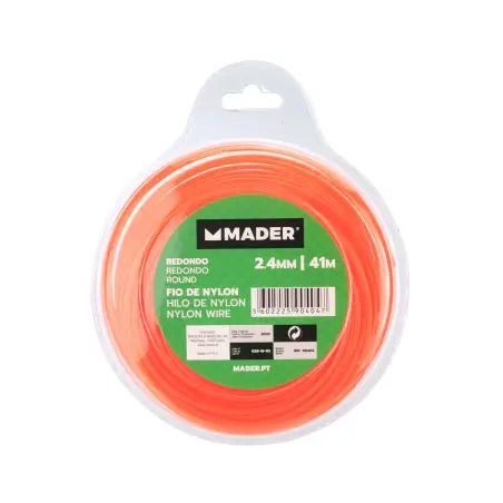 Fio De Nylon Redondo 2.4mm 41m  Mader  Ga MADER GARDEN TOOLS - 1280070033