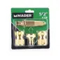 Agulheta Jardim Metálica C Acessórios 4pc MADER GARDEN TOOLS