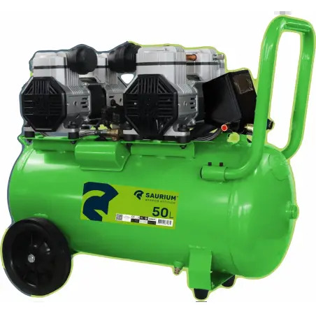 Compressor De Ar Silencioso 50l 4hp 4 Cabeças 2 Moto SAURIUM - 1220060069