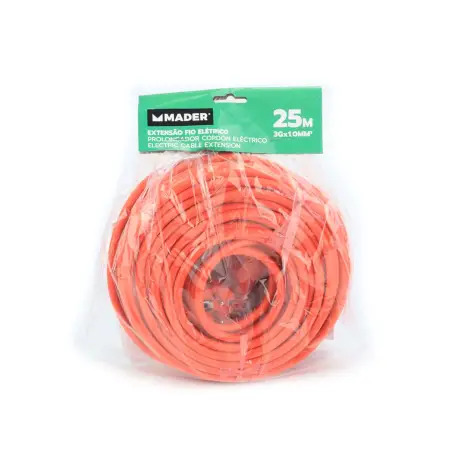 Extensão Elétrica Exterior 25m 3g X 10mm² MADER GARDEN TOOLS - 1330060104