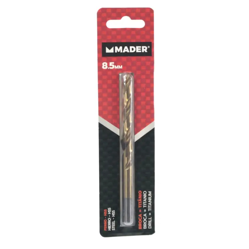 Broca Hss Para Metais Titânio 8.5mm  Mader  P MADER HARDWARE