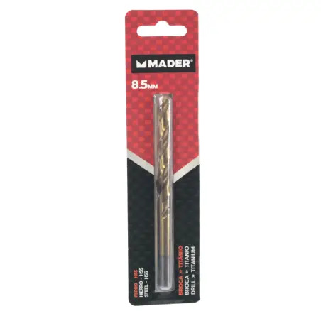 Broca Hss Para Metais Titânio 8.5mm  Mader  P MADER HARDWARE - 1230050571