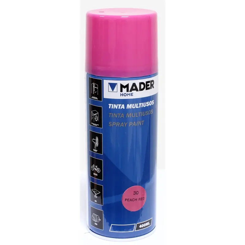 Tinta Spray Multiusos Peach Red Ref. 30 400ml M MADER COLOR