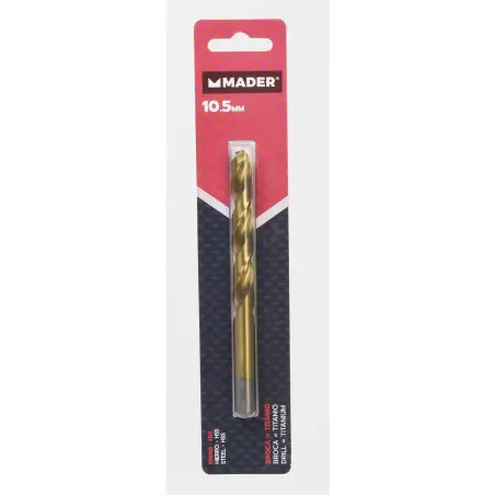Broca Hss Para Metais Titânio 10.5mm  Mader   MADER HARDWARE - 1230050574