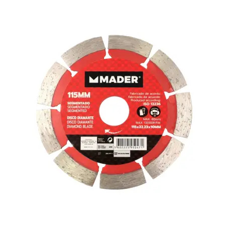 Disco Diamante Segmentado 115mm  Mader  Po MADER POWER TOOLS - 1230170166