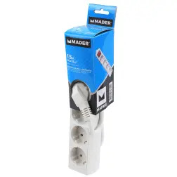 Extensão Elétrica Com Interruptor 4 Tomadas MADER HOME TOOLS - 1330060109