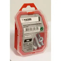 Parafuso Cabeça Sextavada Com Porca  M6x40mm  MADER HARDWARE - 132058039