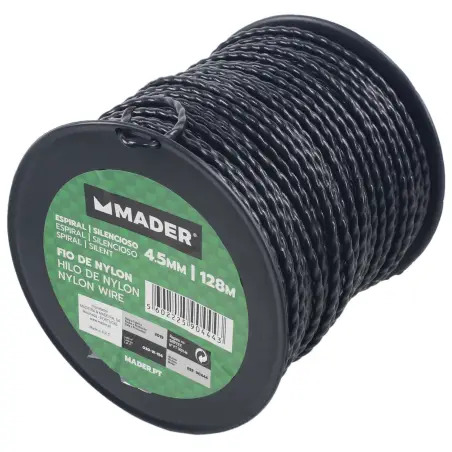 Fio De Nylon Espiral 4.5mm 128m  Mader  G MADER GARDEN TOOLS - 1280070047