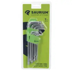 Chave Torx Longa Crv 9un  Saurium SAURIUM #1 - 1250190077