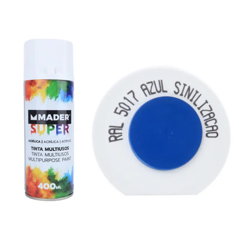 Tinta Spray Acrílico Ref. 5017 Azul Sinalização Mader Hom