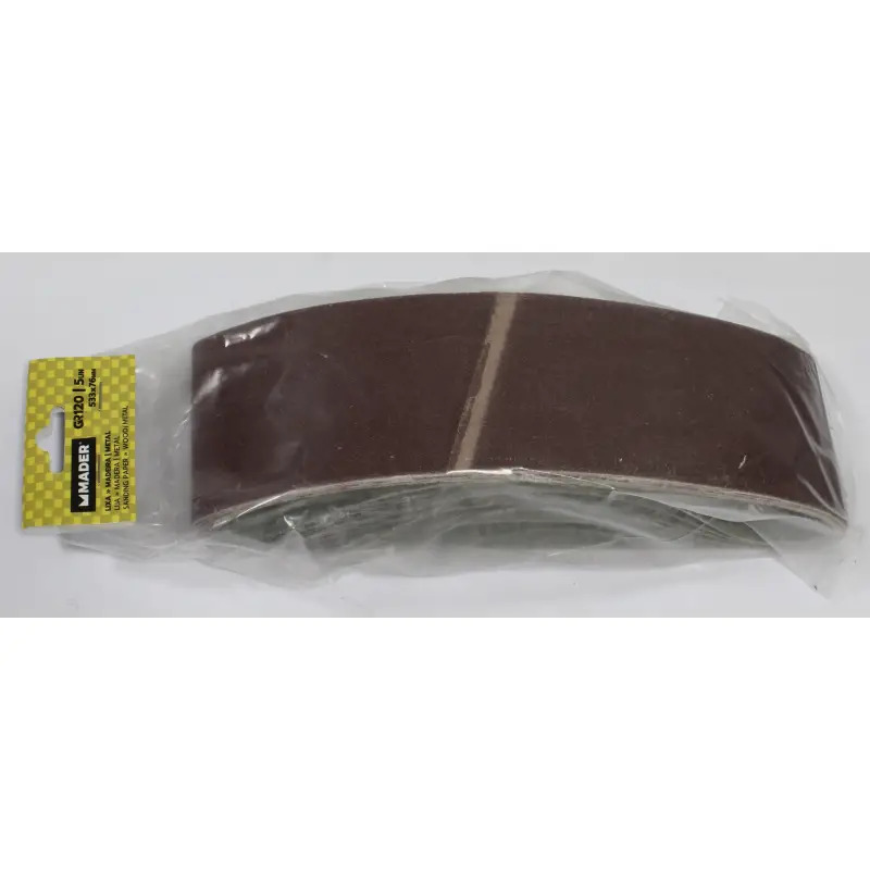 Lixa Para Madeira E Metal 533x76mm Gr120 5u MADER HAND TOOLS
