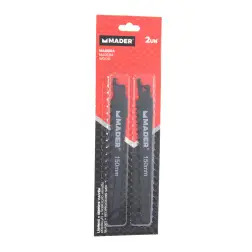 Lâminas Serrote Vaivém Madeira 150mm 2un   MADER POWER TOOLS - 1220240008