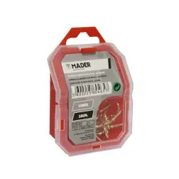 Camarão Aberto Com Rosca Latonado 19mm 16un   MADER HARDWARE - 1210190096