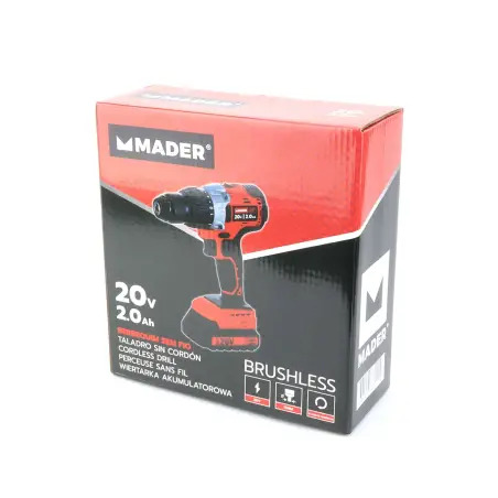 Berbequim A Bateria 20v 2ah 13mm Impacto   MADER POWER TOOLS - 1220040083
