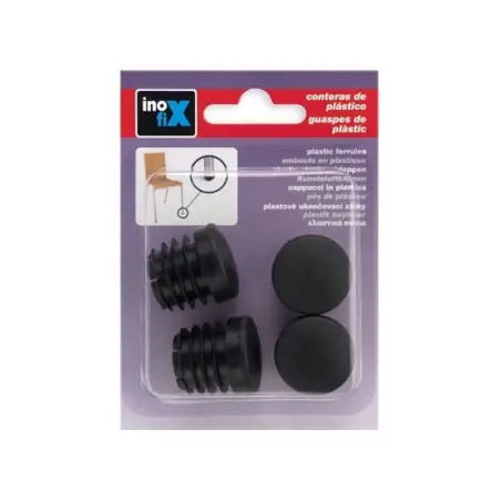 Taco Redondo Preto kit4 25mm Inofix