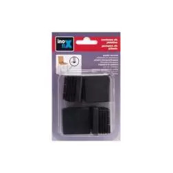 Taco Interno Quadrado Preto para Cadeira Pack 4un Inofix - 40mm - 1160440018
