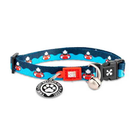 Coleira com ID Tag "Frenzy The Shark" Max&Molly - 1040080730