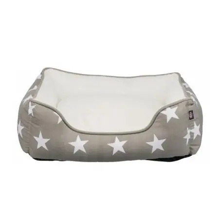 Cama Stars Caqui Branco 80x65cm para Cão Trixie - 1040070124