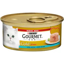 Ração Húmida para Gato Gourmet Gold Fondant com Atum 85gr Purina - 1540260103