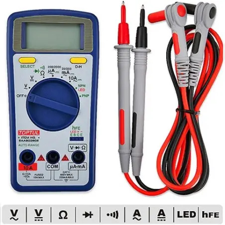 Multímetro Digital EAAB0260E Toptul - 1250790008