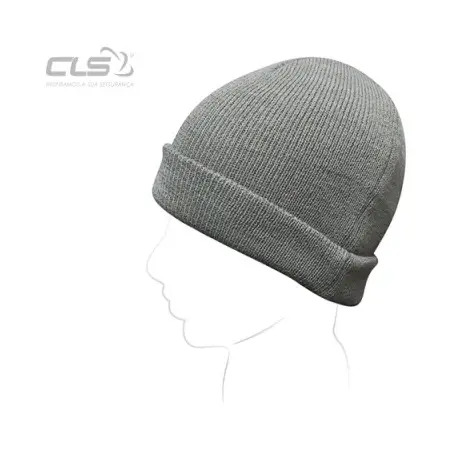 Gorro Cinza em Malha 100% Acrilica CLS - 1630130004
