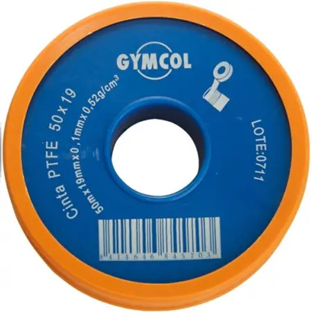 Rolo de Fita Teflon 50mt x 19mm Valpec - 1450030003