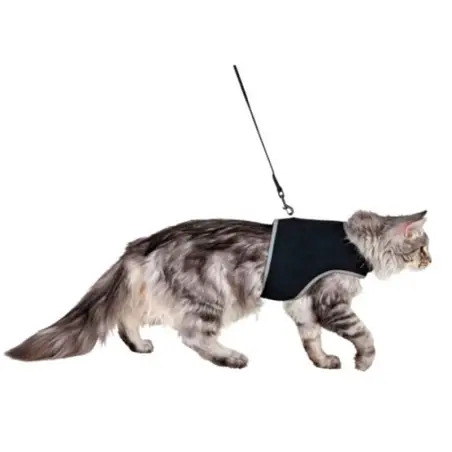 Peitoral+trela "xxl" Nylon P/ Gatos 36-54 Cm . Trixie - 1040080301