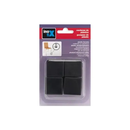 Taco Interno Quadrado Preto 35mm Pack 4un Inofix Inofix