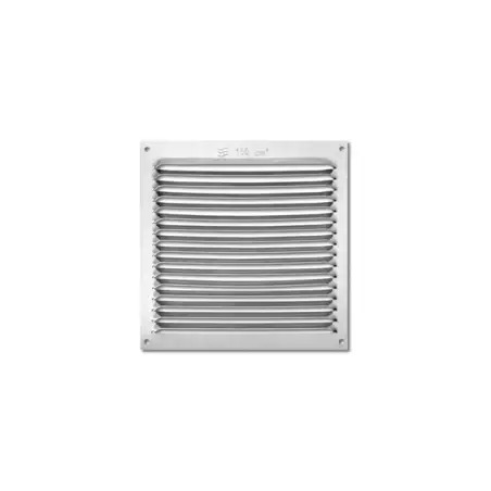 Grelha Quadrada Aluminio Natural 170x170mm Inofix Inofix