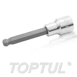 Chave de Caixa com Ponta Esférica 1/2" 6mm BCPA1606 Toptul Toptul