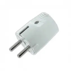 Ficha Bipolar+Terra 16A 250V Branca 55021 Electraline Electraline