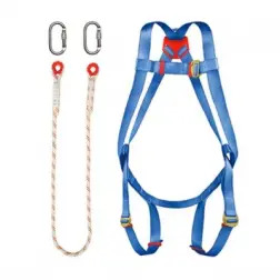 Kit Anti-Queda Arnês+Corda+Mosquetões+Bolsa Field Field