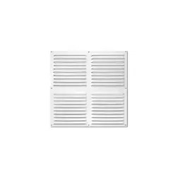 Grelha Quadrada Aluminio Branca 300x300mm Inofix Inofix
