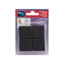 Taco Quadrado Preto 30mm para Cadeira Pack 4un Inofix Inofix