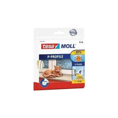 Fita de Calafetagem Perfil "P" Branco 6mt 5390 Tesa Tesa