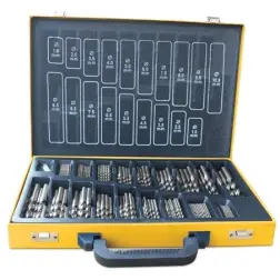 Conjunto Broca Rectificada Branca HSS 170 Peças Flux Flux