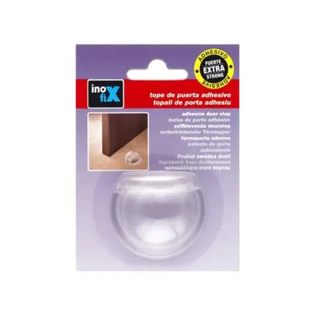 Batente Adesivo Semiesférico Transparente para Porta Inofix Inofix
